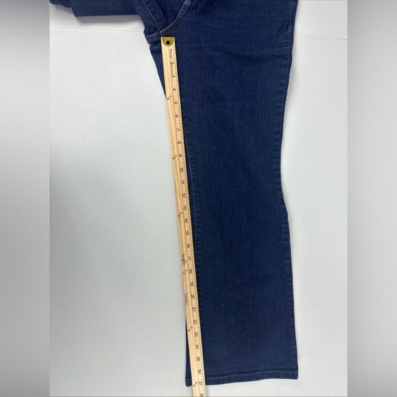 Levis Perfectly Slimming 512 Bootcut Denim Blue Jeans Stretch Sz 12 Petite Mediu - Picture 10 of 11